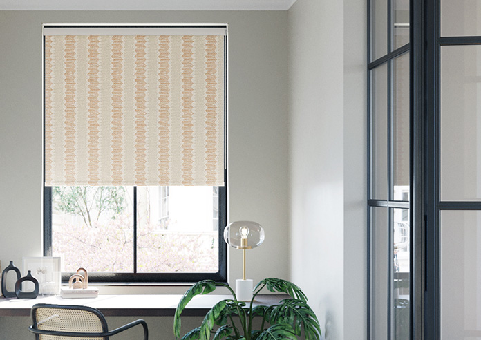 Zig Zag Stripe, Terracotta - Roller Blind - Image 3